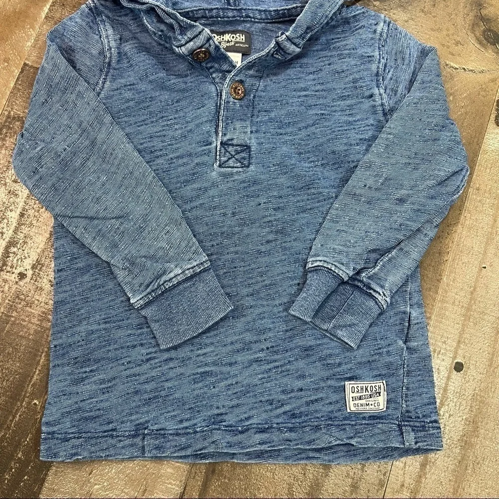 Oshkosh Hooded Henley size 3T